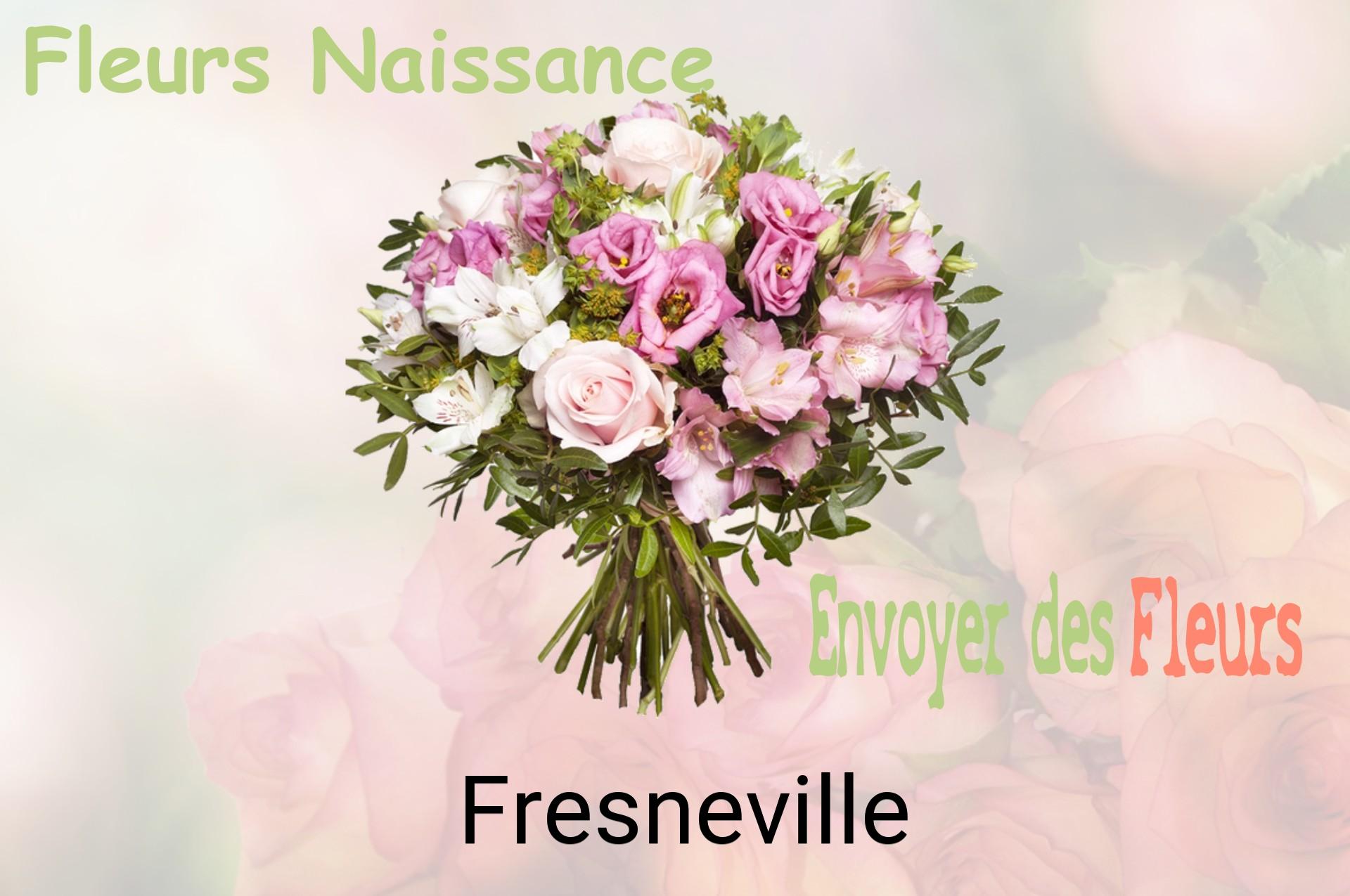 Bouquet de fleurs de naissance livré à Fresneville